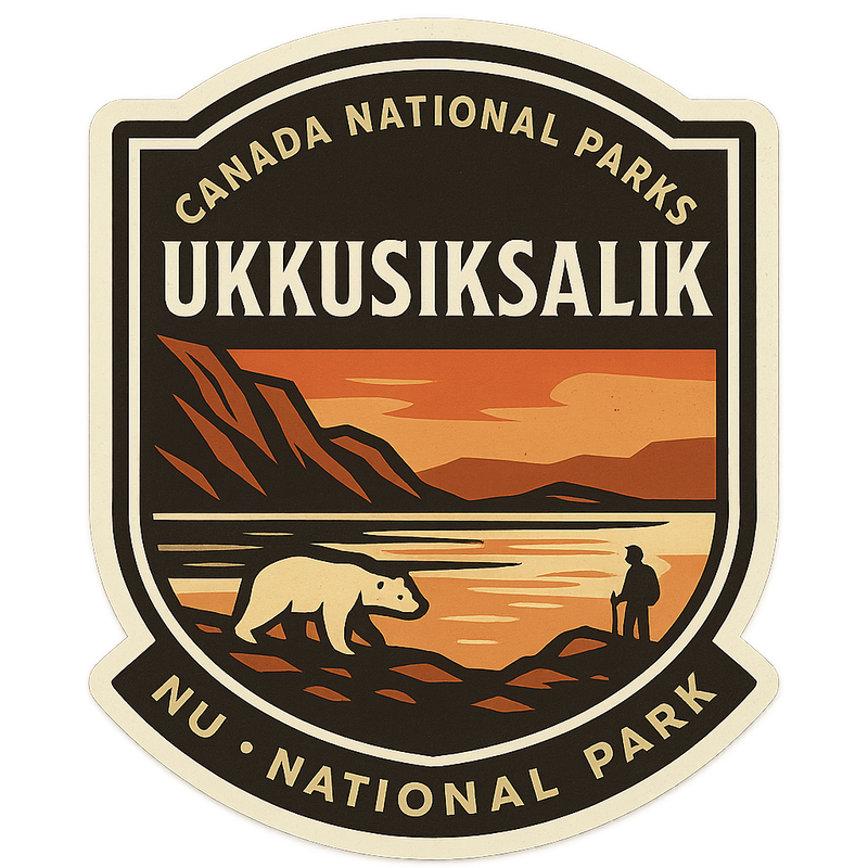 Ukkusiksalik National Park Sticker Sticker Ukkusiksalik National Park Sticker b   b cb