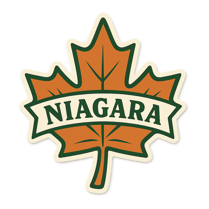 Vintage Niagara Maple Leaf Sticker Orajet vinyl sticker (3 | 4 | 5) preview 1