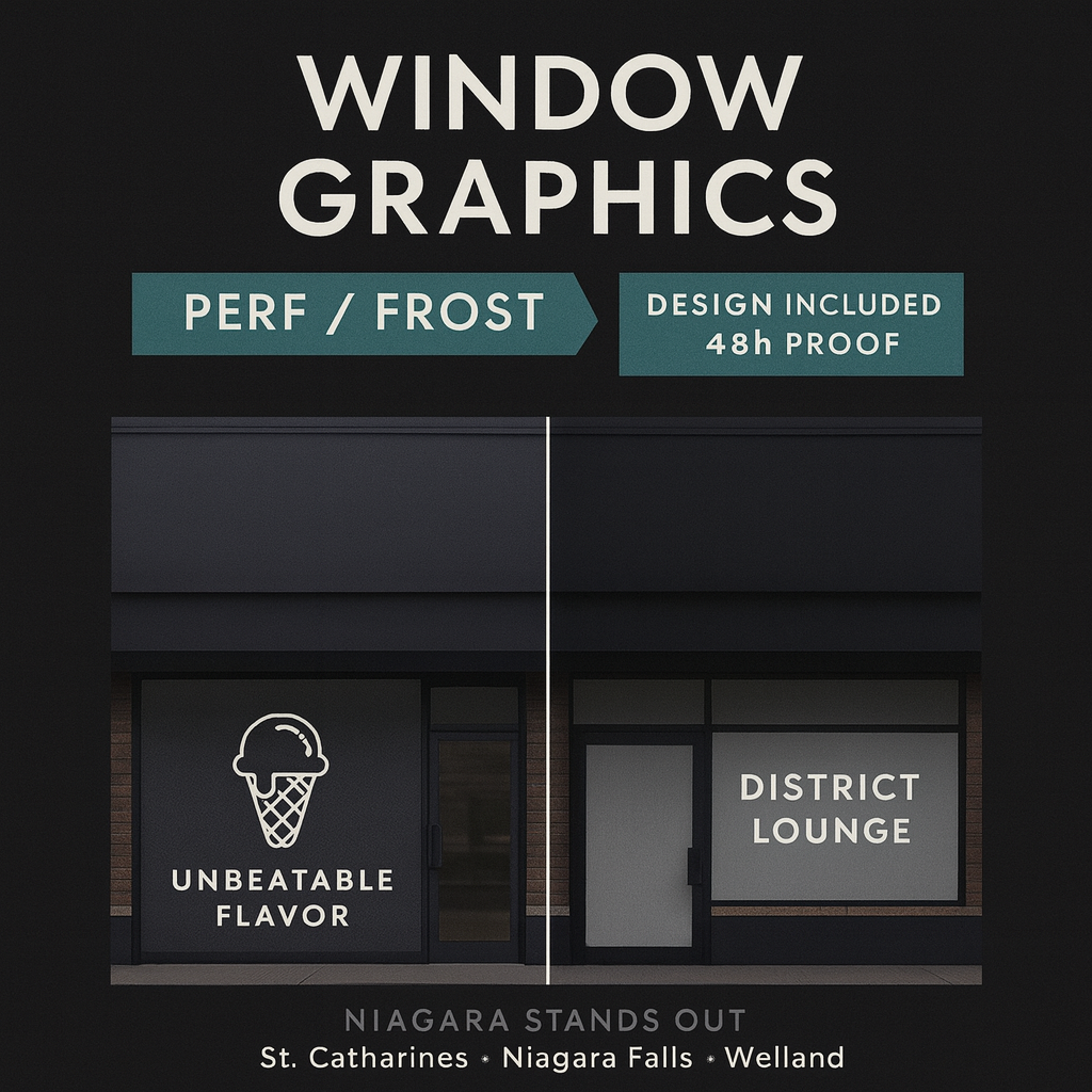 Window Graphics Takeover — Perforated / Frosted (Niagara) Niagara Stands Out