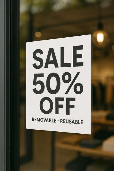 Window Clings — White Niagara Stands Out