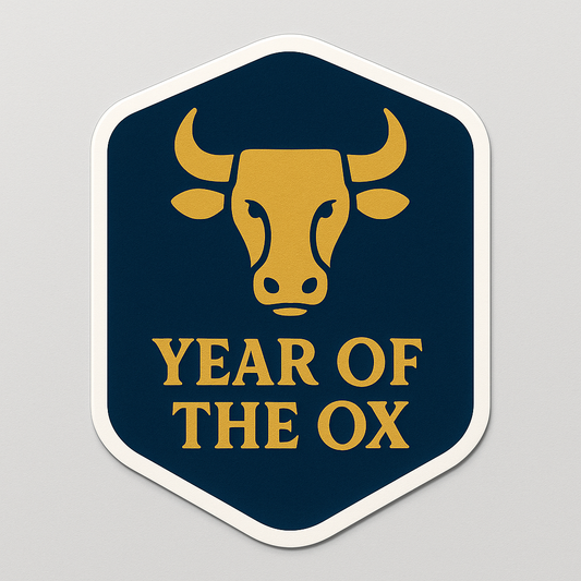 Year Of The Ox Sticker Chinese Zodiac Decal Year of the Ox Sticker