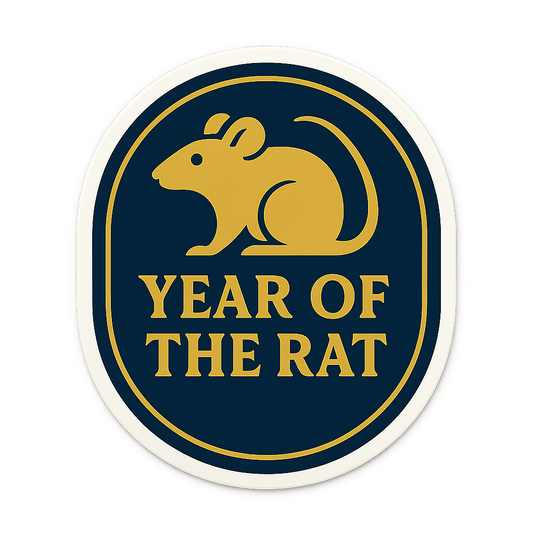 Year of the Rat Sticker | Chinese Zodiac Decal - Product Image