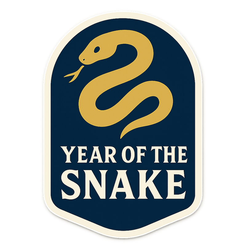 Year of the Snake Sticker | Chinese Zodiac Decal - Product Image
