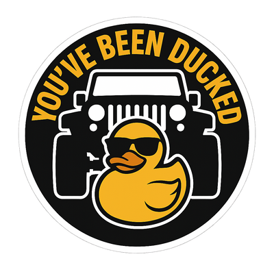 You've Been Ducked (Round) — Small Vinyl Decal (Singles + Bundles) Niagara Stands Out