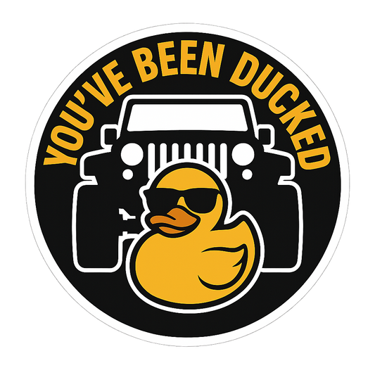 You've Been Ducked (Round) — Small Vinyl Decal (Singles + Bundles) Niagara Stands Out