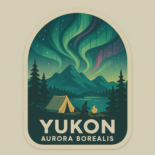 Same-Day Youkon-aurora-borealis- Sticker in Niagara Youkon aurora borealis