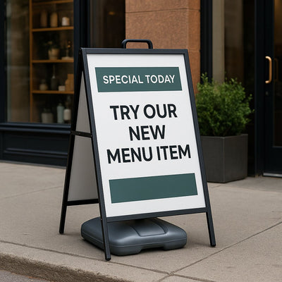 A-Frame Sidewalk Sign 24×36 (2 Inserts) Niagara Stands Out