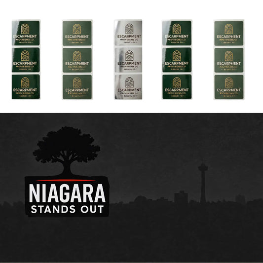 A close-up view of custom roll labels showcasing white gloss and matte BOPP materials, featuring vibrant colors and clear text, designed for high-end retail packaging, highlighting the industrial-grade quality and permanent acrylic adhesive suitable for v