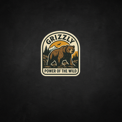 Grizzly Bear Canada Wildlife Sticker – Niagara Stands Out