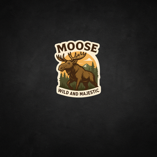 Moose Canada Wildlife Sticker – Niagara Stands Out