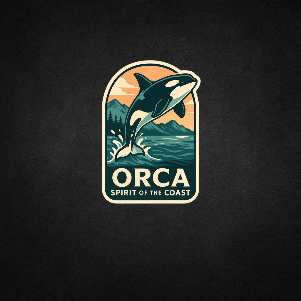 Orca Whale Canada Wildlife Sticker – Niagara Stands Out