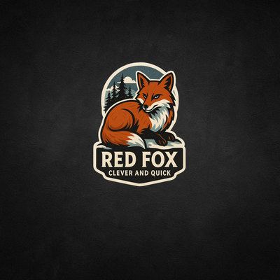 Red Fox Canada Wildlife Sticker – Niagara Stands Out