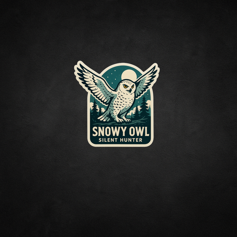 Snowy Owl Canada Wildlife Sticker – Niagara Stands Out