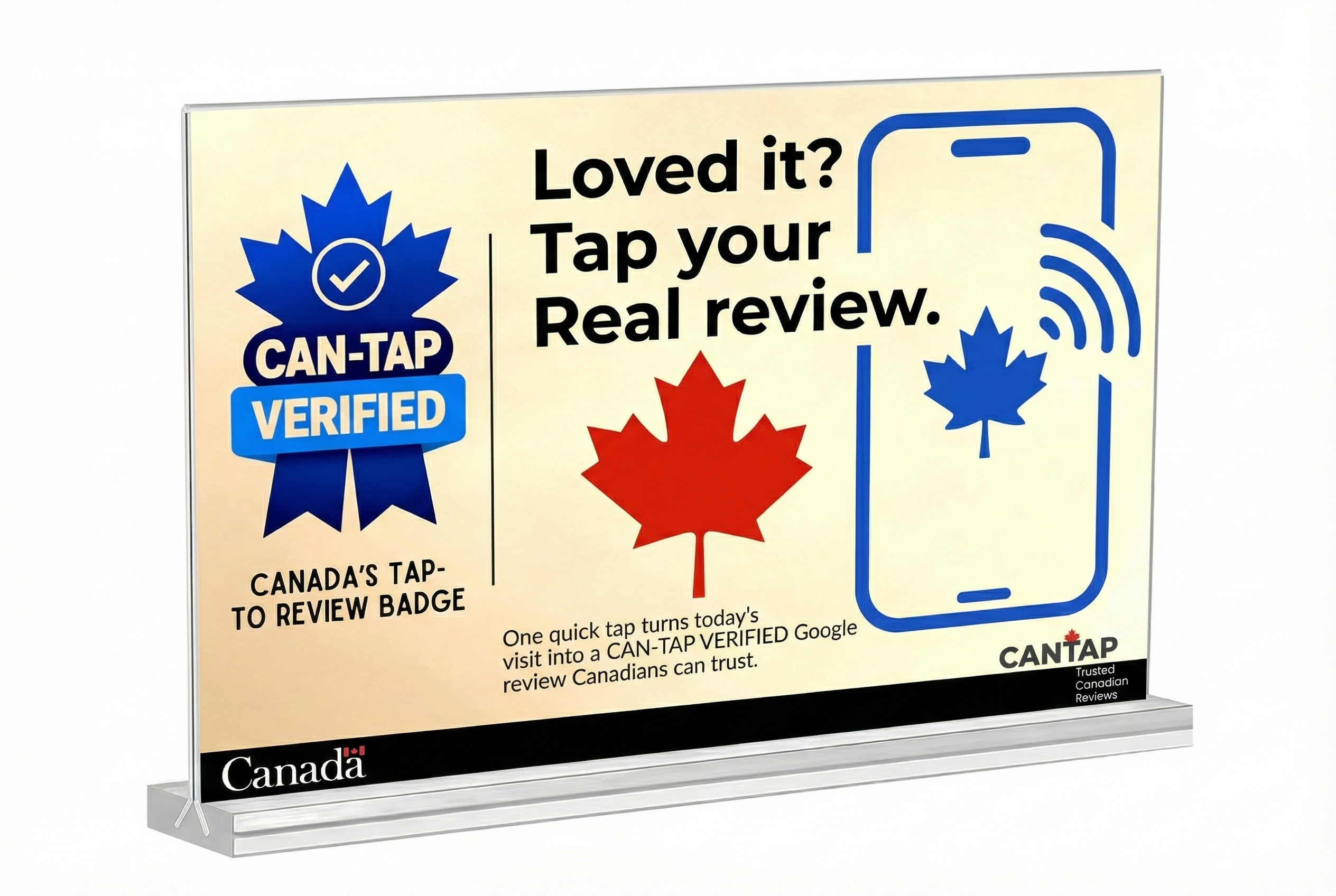 CAN-TAP Google Review Cards & NFC Stand Kit