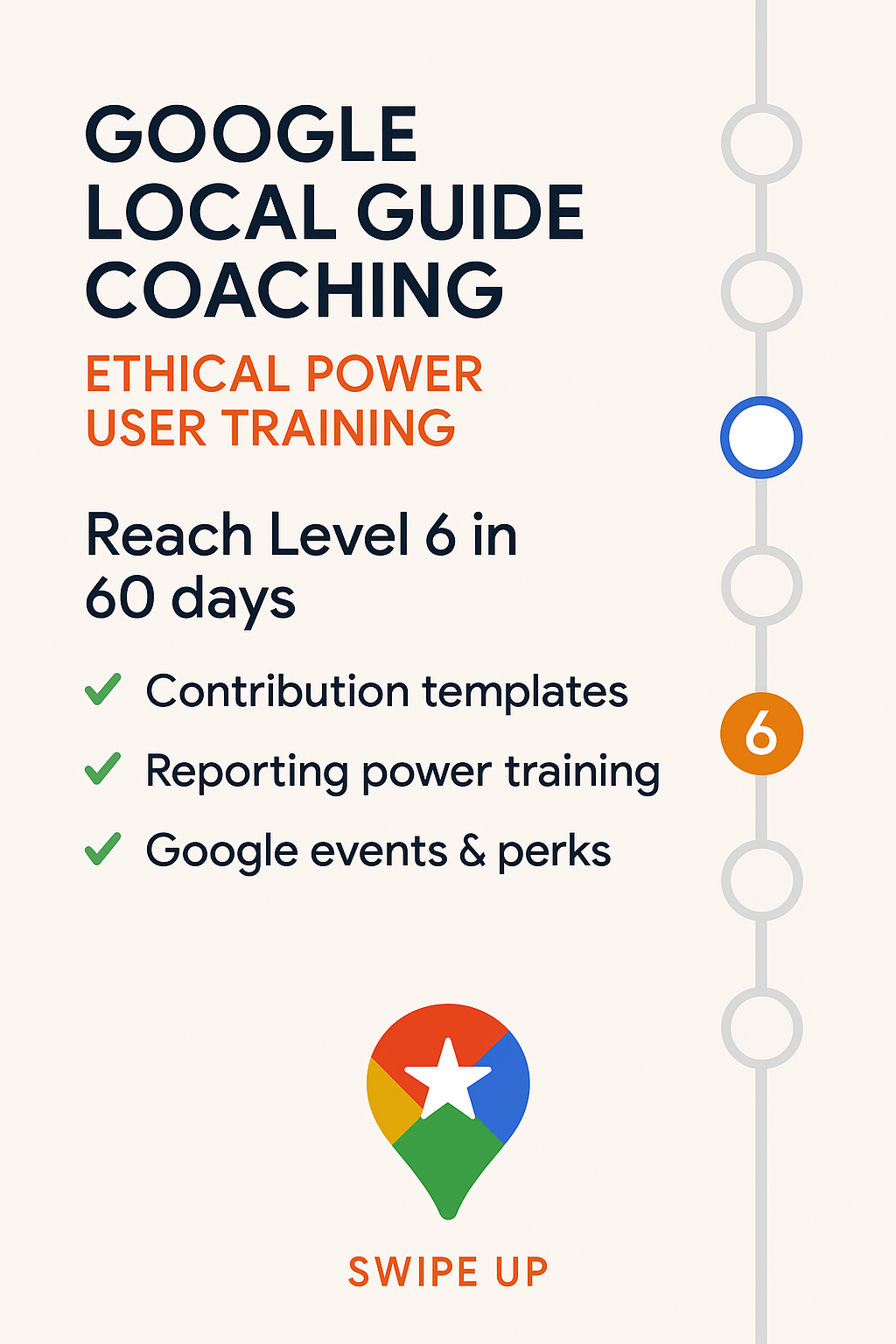 Google Local Guide Coaching Canada | Reach Level 6 in 60 Days - Premium Vinyl Sticker