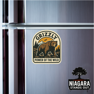 Grizzly Bear Canada Wildlife Sticker – Niagara Stands Out