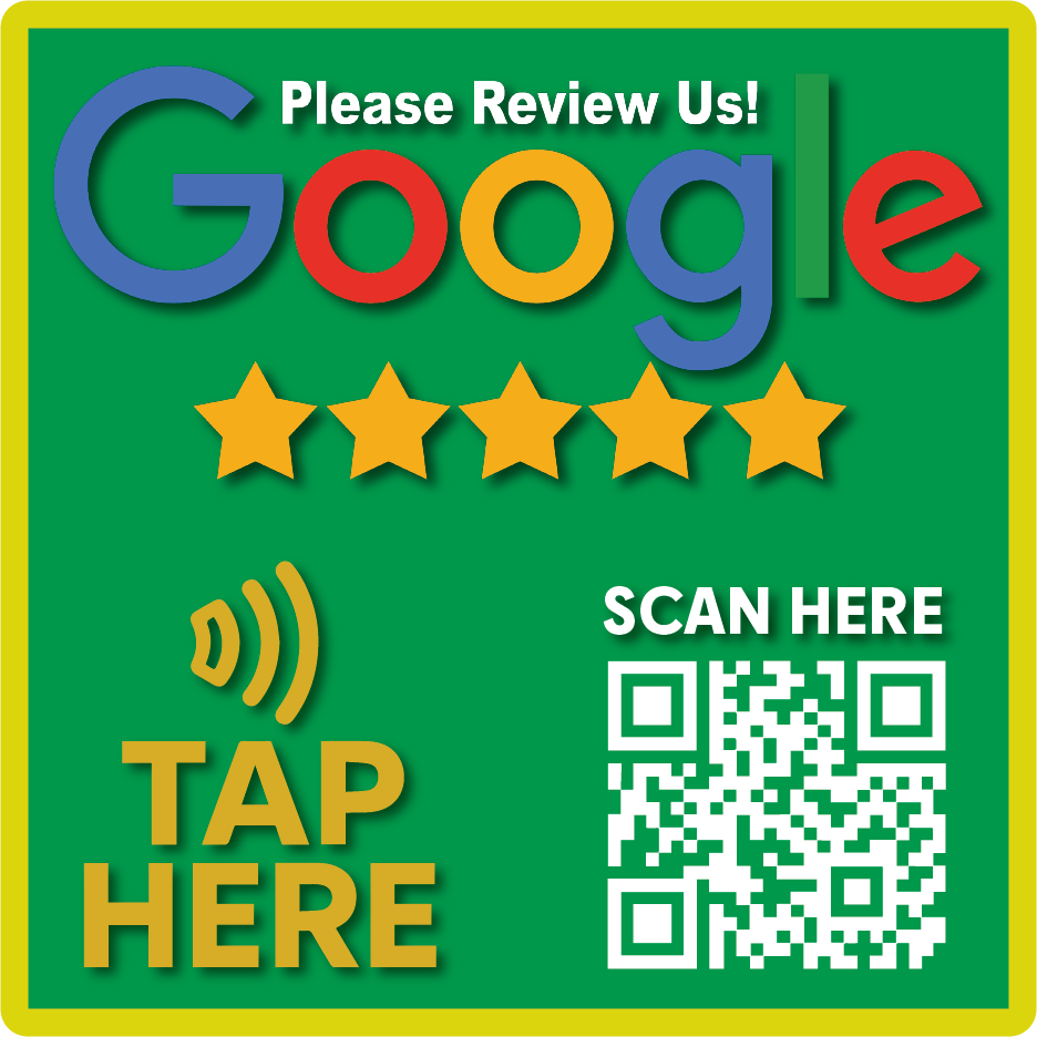 Square Google Review Sticker