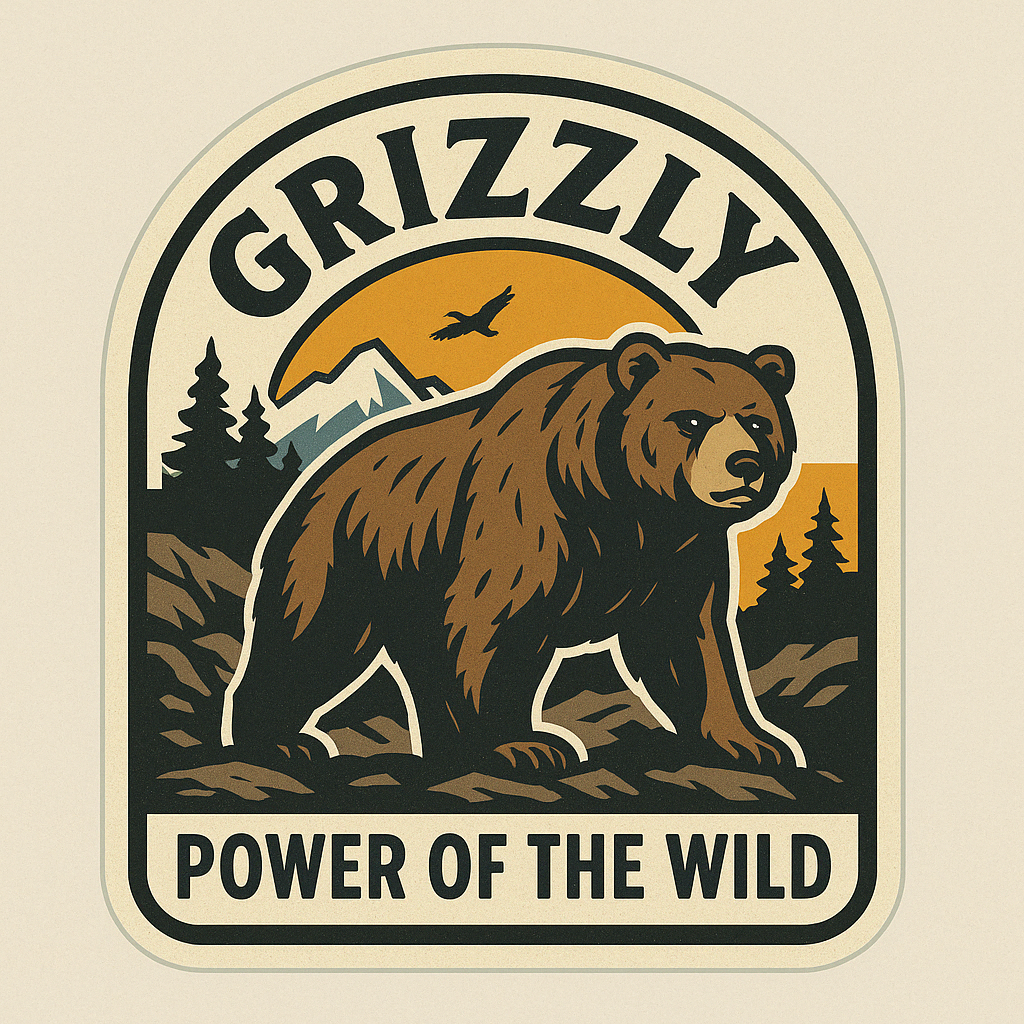 Grizzly Bear Canada Wildlife Sticker – Niagara Stands Out