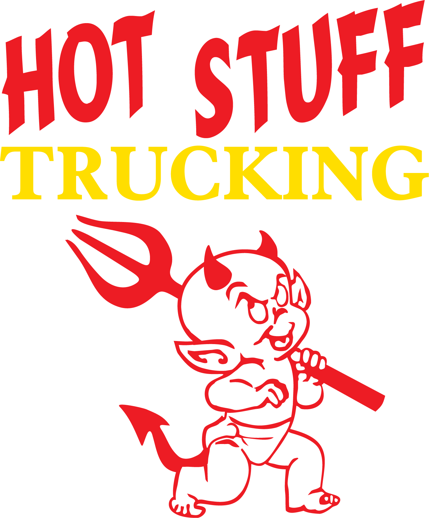 Hot Stuff Trucking vinyl decal