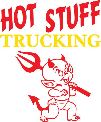 Hot Stuff Trucking vinyl decal
