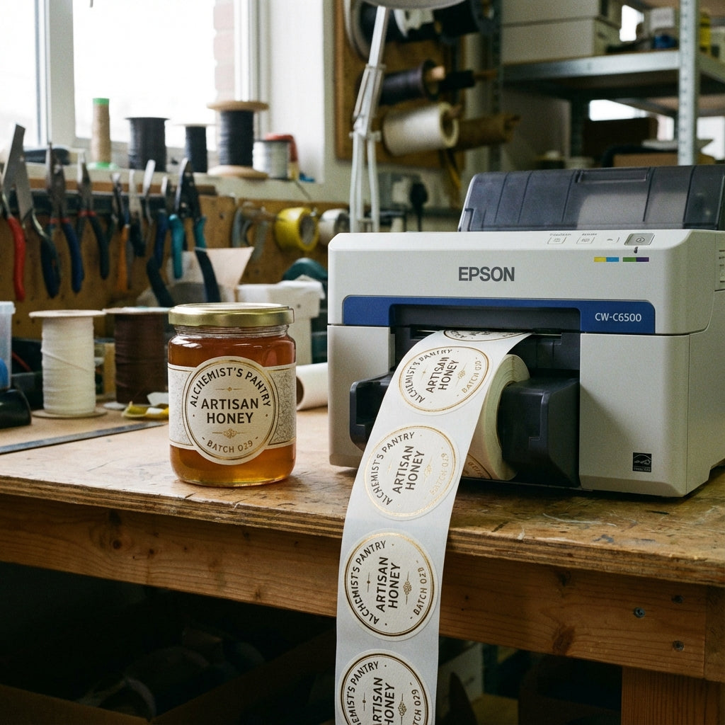 Custom Printed Circle Labels (Rolls) — Your Logo/Design
