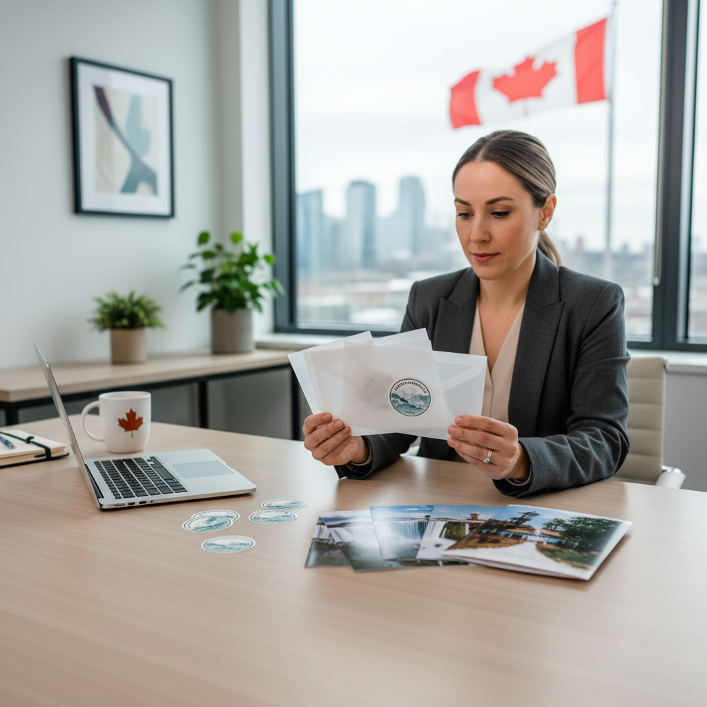 Niagara Falls Wedding Envelope Seals in action — lead gen delivered to local businesses across the Niagara Region Ontario
