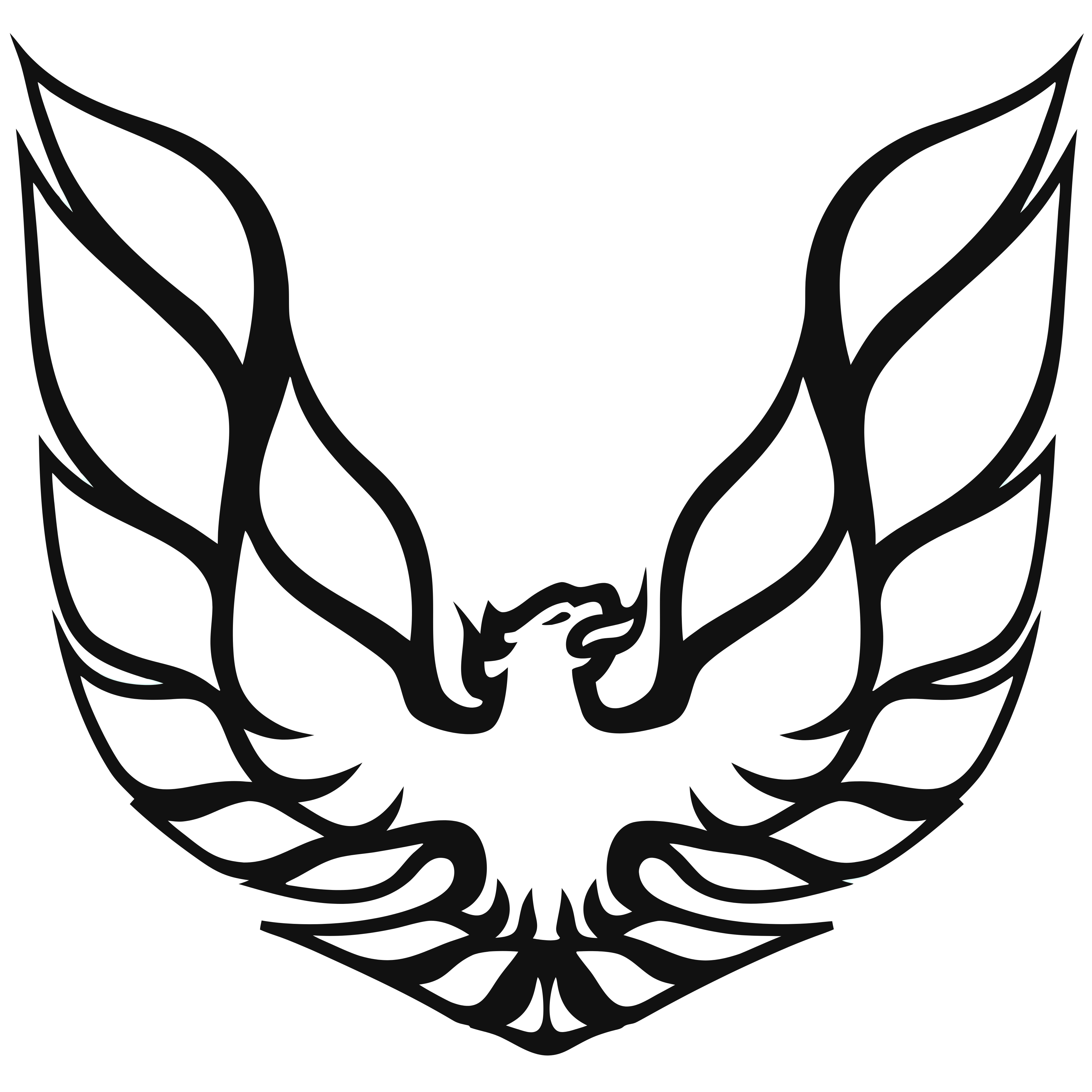 24" Premium Screaming Chicken Decal | Extra Large Trans Am Hood Bird | Show Car Quality | Canadian Made Niagara Stands Out