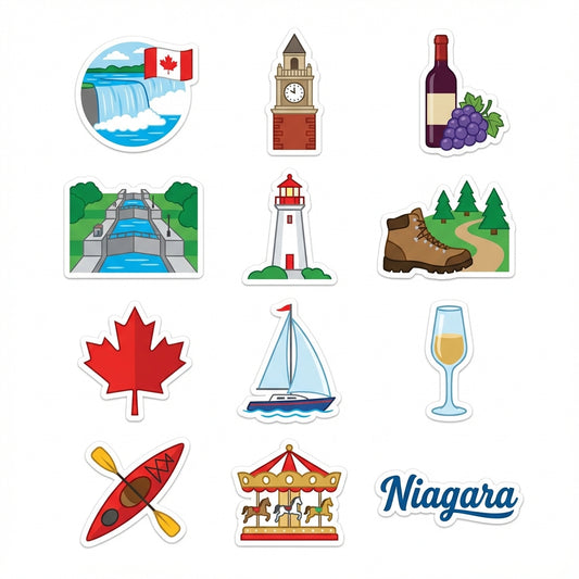 Niagara 12-Pack Collector Sticker Set