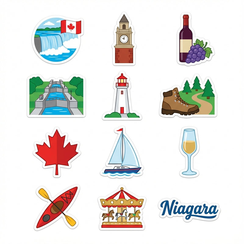 Niagara 12-Pack Collector Sticker Set