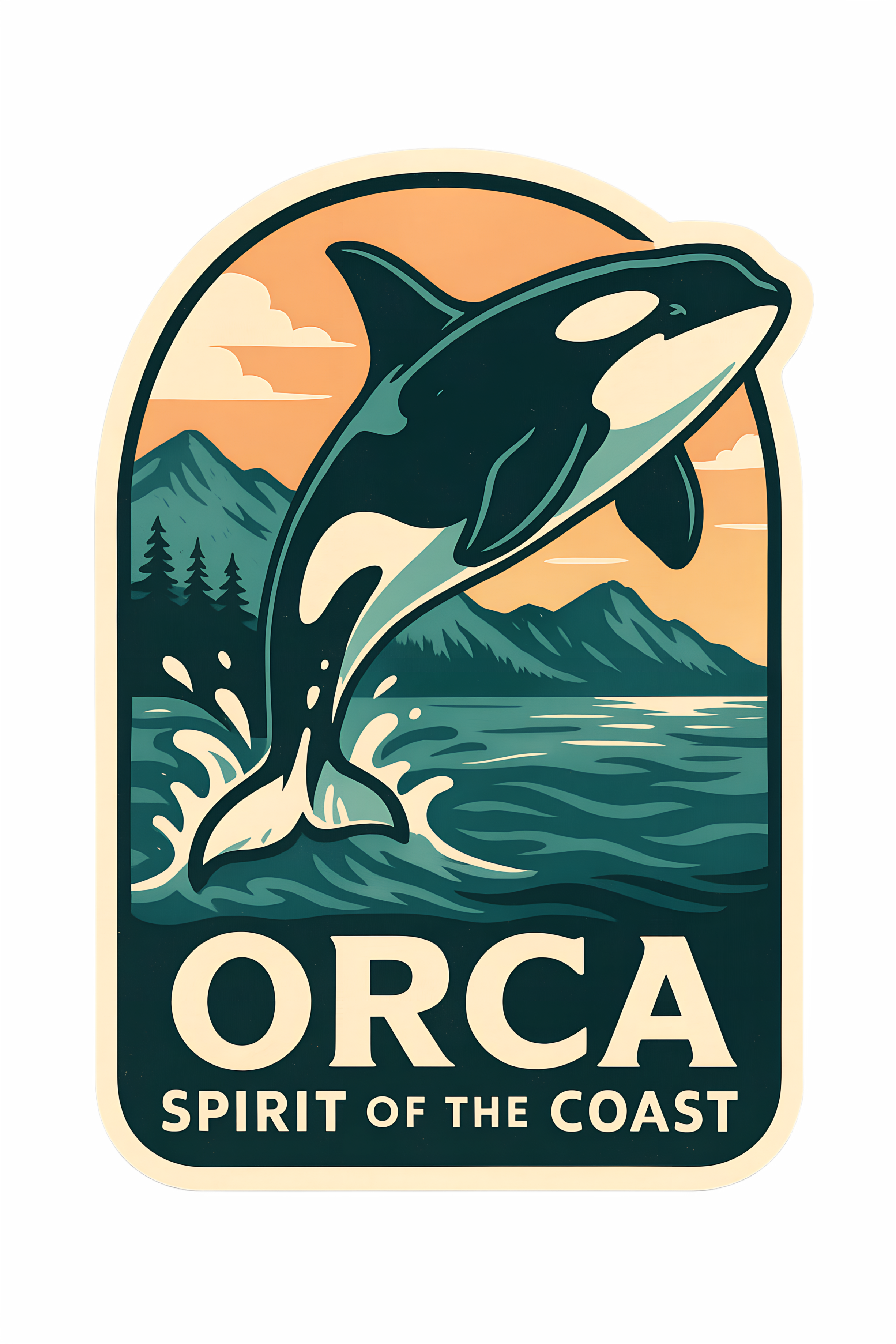 Orca Whale Canada Wildlife Sticker – Niagara Stands Out