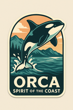 Orca Whale Canada Wildlife Sticker – Niagara Stands Out