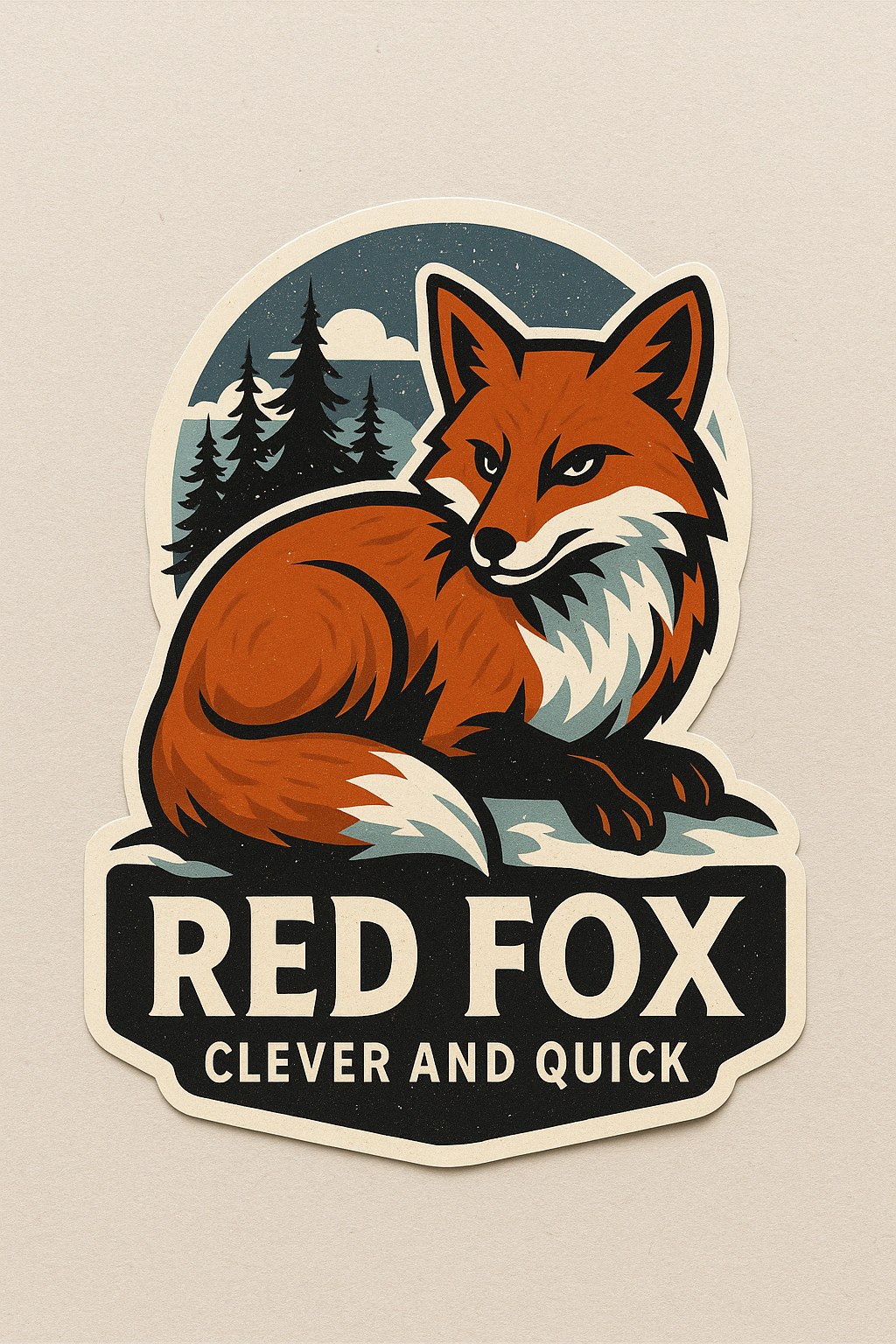 Red Fox Canada Wildlife Sticker – Niagara Stands Out