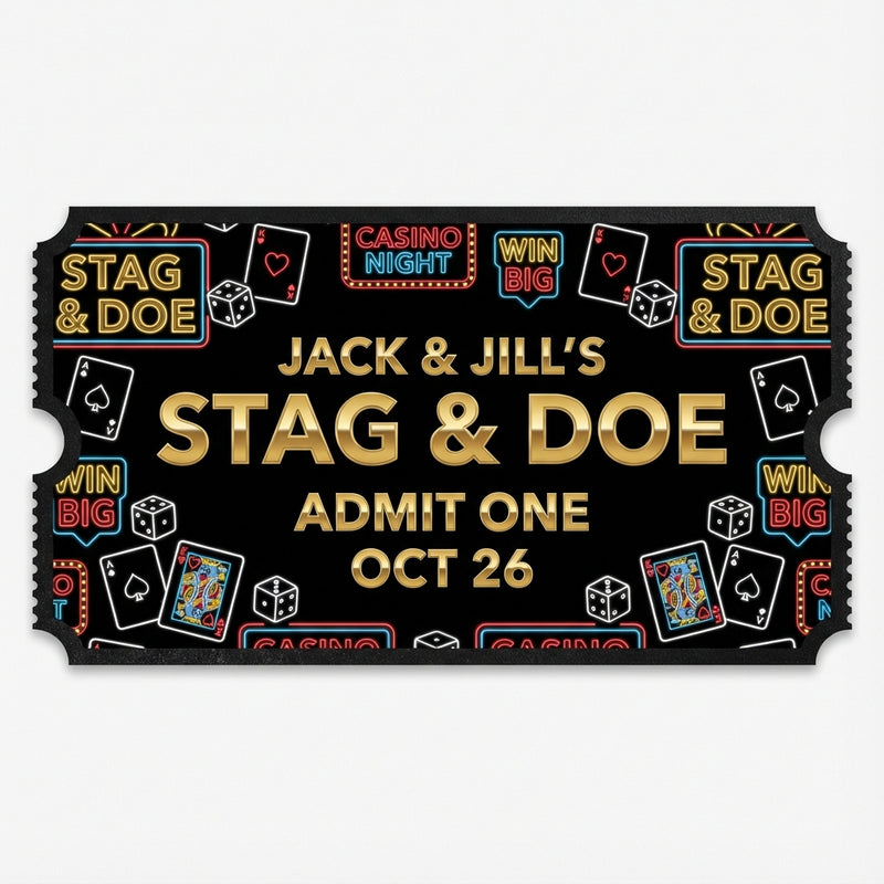 Vegas Style Stag & Doe Ticket