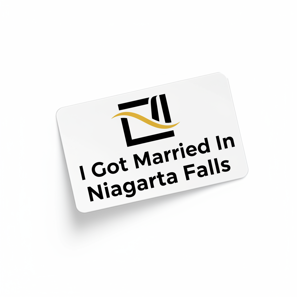 I Got Married in Niagara Falls — Sticker Pack — waterproof vinyl sticker, Made in Canada, 7-Year Guarantee