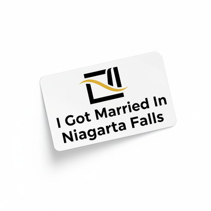 I Got Married in Niagara Falls — Sticker Pack — waterproof vinyl sticker, Made in Canada, 7-Year Guarantee