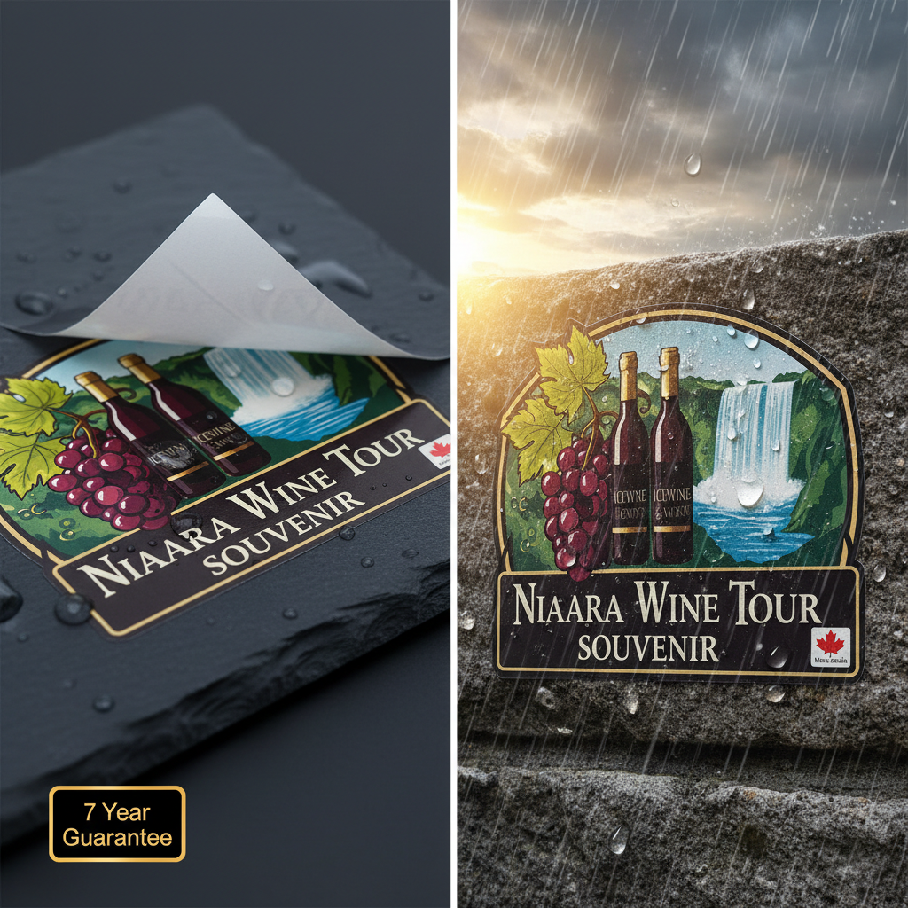 Niagara Wine Tour Souvenir Sticker — UV-resistant, waterproof, 7-Year Guarantee, Made in Canada