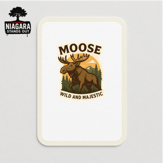 Moose Canada Wildlife Sticker – Niagara Stands Out