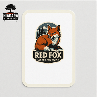 Red Fox Canada Wildlife Sticker – Niagara Stands Out