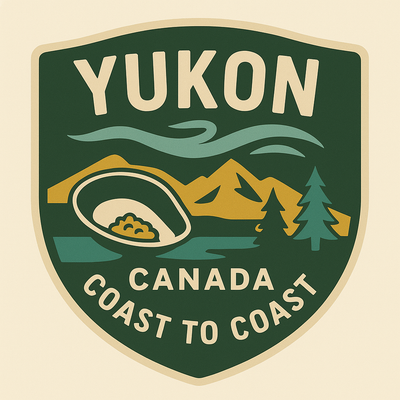 Yukon Canada badge featuring authentic Fireweed design - Premium provincial pride collection